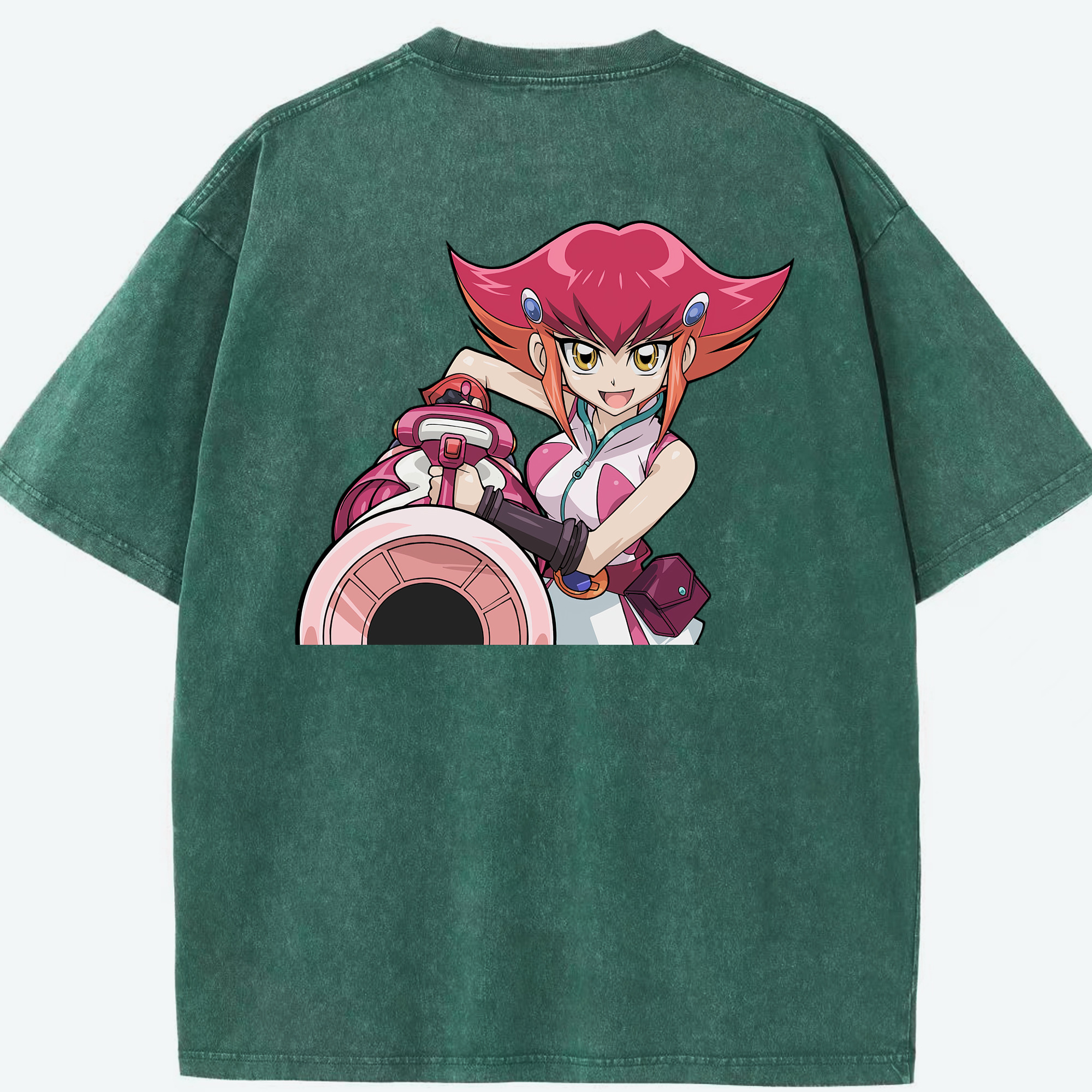 （画像用） 遊☆戯☆王 Yu-Gi-Oh! 綿100% ヴィンテージ風 半袖Tシャツ（背面プリント）